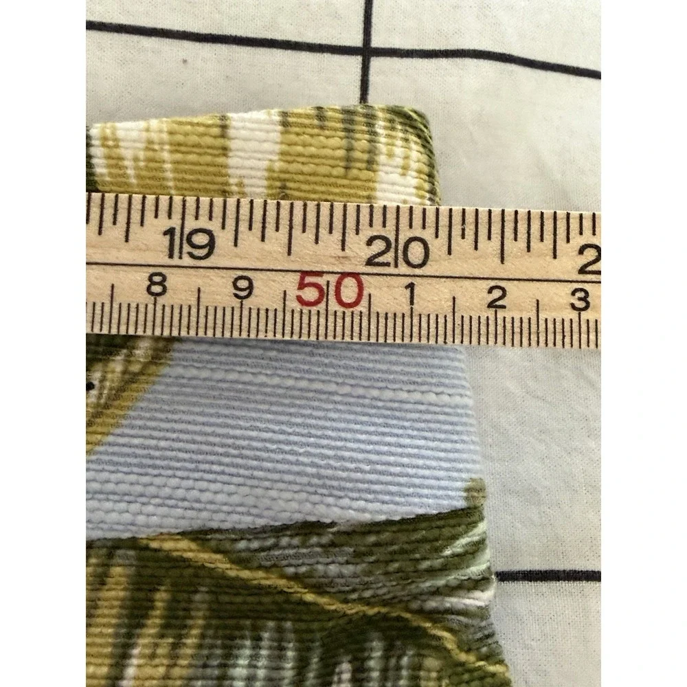 Ann Taylor Kate Fit Tropical Jungle Monkeys Print Crop Pants Women's 16 Lt Blue